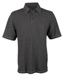 Charcoal Jersey Knit Polo