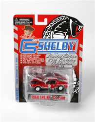 1:64 1968 Shelby GT500 "Limited Edition 85th Birthday Celebration." Red w/ White Stripes