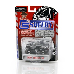 1:64 2007 Shelby GT "Limited Edition 85th Birthday Celebration." Black w/ Silver Stripes