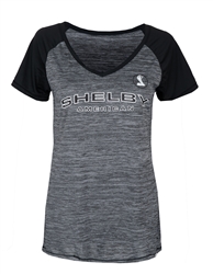 Ladies Shelby American Jersey V-neck Tee