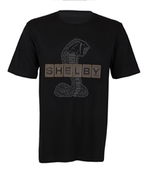 Leather Patch Tile Shelby Black Tee