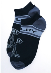 Black Shelby Snake Ankle Socks