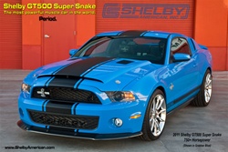 Shelby American 2011 GT500 Super Snake Grabber Blue Poster