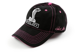 Super Snake Ladies Hat - Black w/ Pink