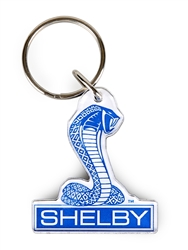 White and Blue Shelby Snake Acrylic Keychain
