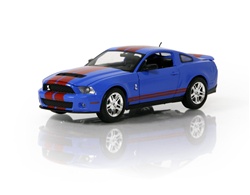 1:24 2010 Shelby GT500 Blue w/ Red Stripes