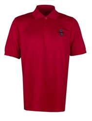 Super Snake Textured Red Polo