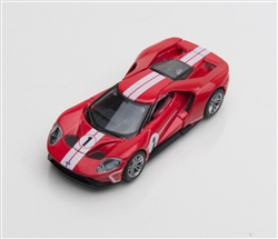 1:64 2017 Red Ford GT 1966 #1 Ford GT40 Mk II Tribute Diecast