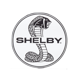 Black and White Shelby Super Snake Round Decal