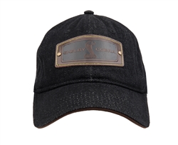 Shelby Cobra Leather Patch Black Denim Hat