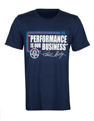 "Performance is our Business" Navy Tee