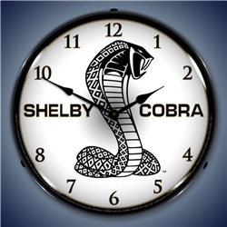 Shelby Cobra Super Snake Lighted Wall Clock