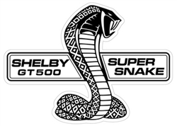 GT500 Super Snake Diecut Metal Sign