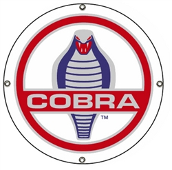Cobra Disc Metal Sign