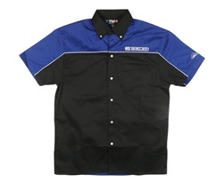 Blue and Black Track Shirt