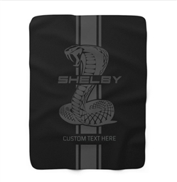 2024 SS Stripe Lightweight Personalized Blanket- Black
