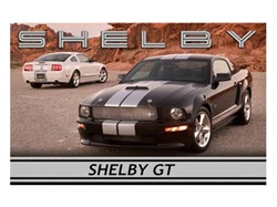 Banner: 2007 Shelby GTs: Black in front, white in rear
