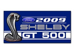 Banner: 2009 Shelby GT500 - Blue with White