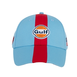 Gulf Racing Hat - Gulf Blue/Red Stripe