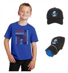 Shelby Youth Boys Hat & Tee Combo - Royal