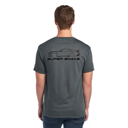 Shelby 2024 Super Snake Silhoutte Tee - Charcoal