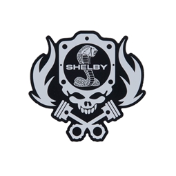 Shelby Skull Piston Lapel Pin
