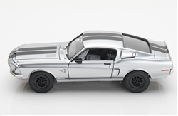 1:18 1968 GT500KR Chrome Shelby Mustang Diecast