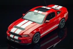 1:14 Remote Control GT500 Red w/ White Stripes Ford Shelby