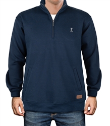 Shelby Quarter Zip Navy Sweatshirt