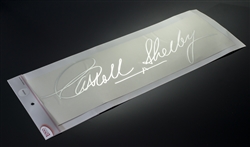 Silver CS Signature Windshield Decal