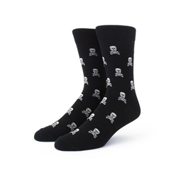 Skull and Wrenches Black Socks