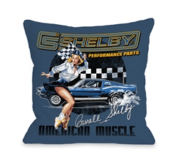 American Muscle Cowgirl Throw Pillow