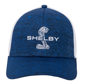 Shelby Blue and White Stretch Trucker Hat