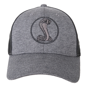 Snake Medallion Jersey Mesh Heather Black Hat