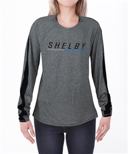 Ladies Shelby Built for Speed Grey Long Sleeve Tee