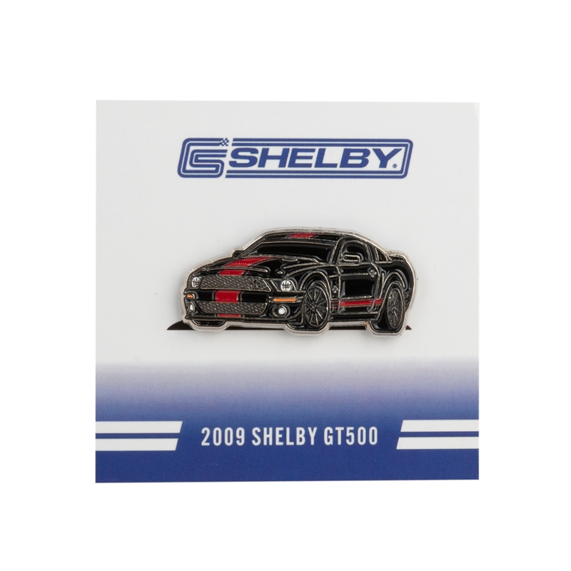 2009 Shelby GT500 Lapel Pin - Black / Red Stripes