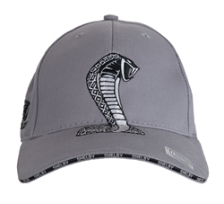 Super Snake Square Bill Grey Hat