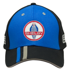 Cobra Stripe Billed Blue/Black Hat