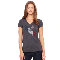 Shelby Stars & Stripes Women's V-Neck T-Shirt