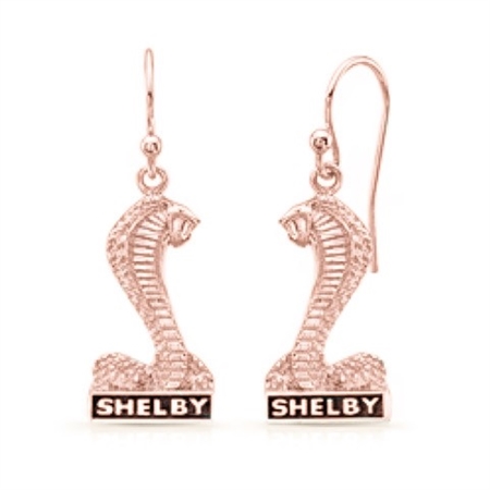 Shelby Snake Rose Gold Earrings