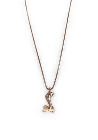 Shelby Snake Rose Gold Pendant Necklace