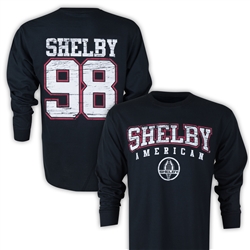 Shelby 98 Collegiate Black Long Sleeve Tee