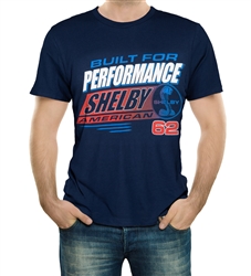 Built for Performance Shelby American Navy Tee