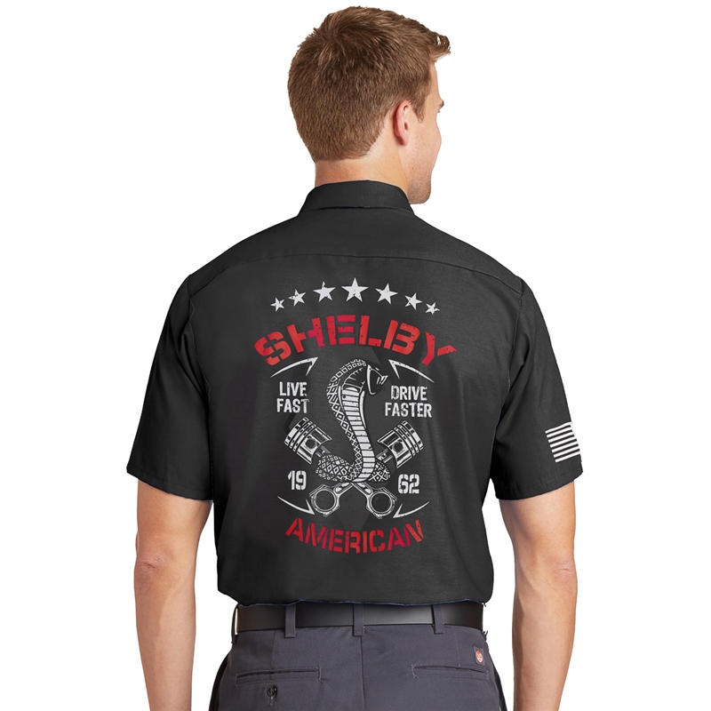 Shelby Drive Faster Work Shirt - Charcoal