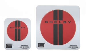 Shelby Double Stripes Red Removable Sticker