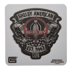 Shelby American Pistons Removable Sticker