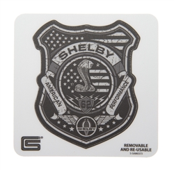 Shelby Patriotic Badge Removable Sticker