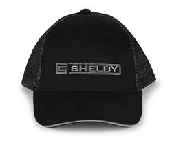 Shelby Bar Logo Hat - Black/Silver Mesh