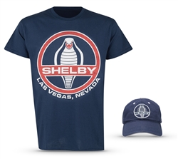 Shelby Cobra Las Vegas Navy Hat & Tee Combo