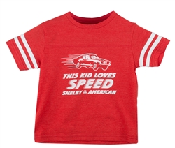 This Kid Loves Speed Red Toddler Tee